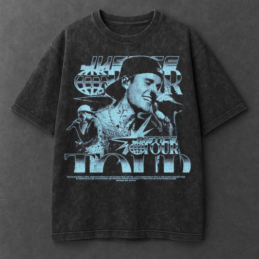 Music Essential Black Washed T-Shirt