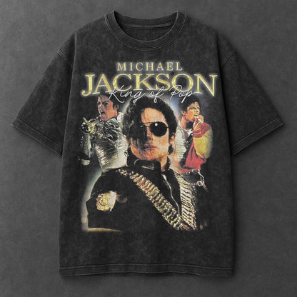 Music Fresh Black Washed T-Shirt