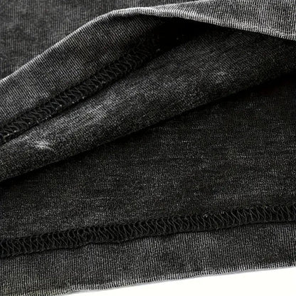 Music Effortless Black Washed T-Shirt